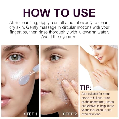 Black Rice Exfoliant, Peel Shot Glow Exfoliating Face Serum, Korean Skin Care Soft Exfoliating Body Scrub Dead Skin Cells, Blackheads Remover For All Skin Types 100ml
