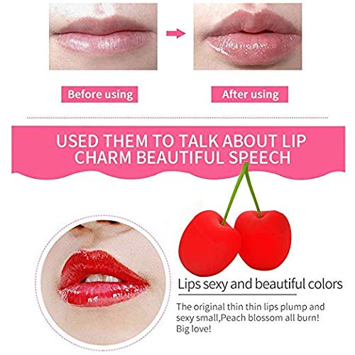 FERNIDA Cherry Lip plumper for Big Lip, 2 in 1 Lip and Eye Device Red Light Devce (White)