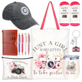 Geiserailie 11 Pcs Photographer Gifts for Camera Lovers Christmas Birthday Gifts Set for Women Photography Lovers Include Inspirational Canvas Bag Makeup Bag Hat Socks Keychain Cup Notebook Pen