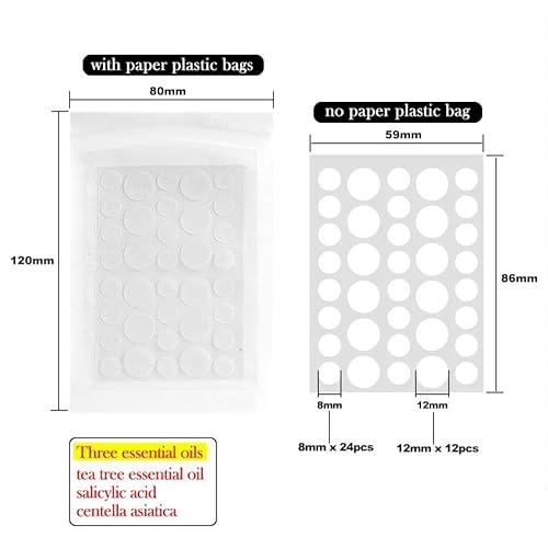 ClearPatch Acne Treatment Hydrocolloid Pimple Patch (36 Patches in 1 Box) ? Invisible Acne Patch for Pimple, Blemish Healing, Skin Protection, Hypoallergenic, Day or Night Use, Unscented
