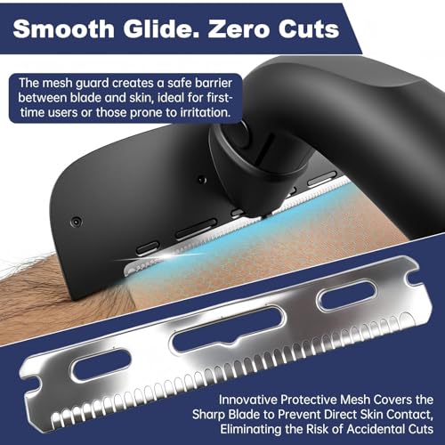 VEYLA Nick-Free VB12.1 Back Shaver for Men Back Hair and Body Wet or Dry Disposable Shaver Refill Replacement Cartridges Bundle. 4.9 Inch Extra-Wide Skin-safe Blades£¨2-pack£©