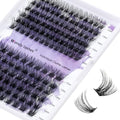 WENDY LASHES Clusters for Eyelash Extensions: 12-16mm Mixed, Ultra-light, Natural, Wispy, Waterproof, Cat Eye, DIY at Home, D Curl, Wendy, C3+C9, FD318