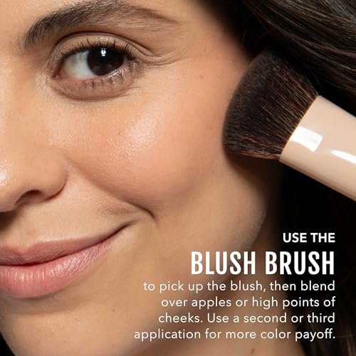 No Makeup Makeup Perfect Foundation Brush | For Cream, Liquid & Powder Face Makeup | Beauty Applicator with Slightly Slanted Soft Top for Blending, Buffing, Concealing & Stippling | 5-inch