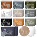 Kacctyen Spanish Christian Easter Gifts for Women Bulk Bible Verse Makeup Bags Religious Gift Regalos Cristianos Para Mujer Canvas Pouch Compact Mirrors Mother's Day Church Gift(Boho Color,30 Sets)
