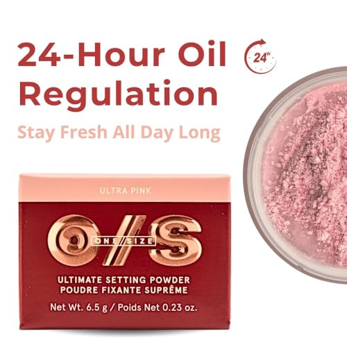 One Size Ultimate Blurring Setting Powder Travel Size - Ultra Pink - for Fair to Medium Skin Tones