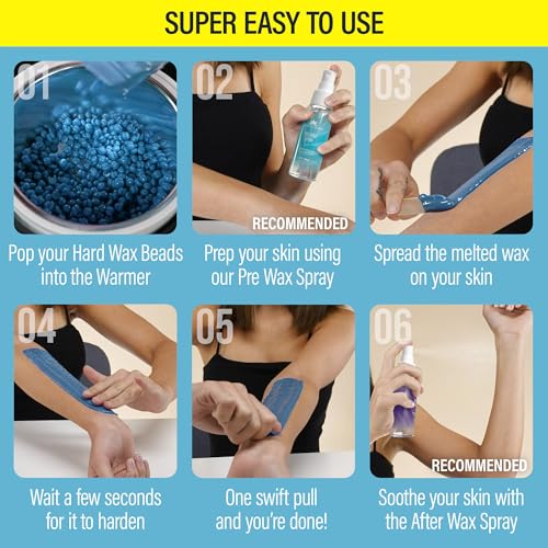 Tress Wellness Wax Beads - Safe for Skin - Dermatologically Tested - At-Home Kit for Bikini, Brazilian & Full Body - Bikini Star 1.2lb