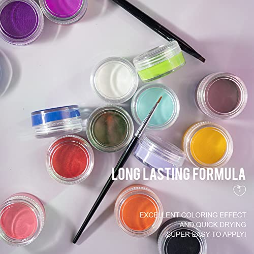 -Water Activated Eyeliner -Wet Liner Makeup - Smudge Proof Face Body Paint Long Lasting Formula- ¡°TruTangerine¡± Orange -10g/container