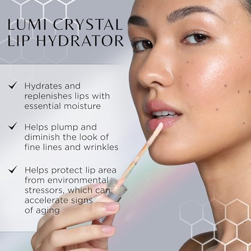 COSMEDIX Lumi Crystal Liquid Crystal Hydrator - Plumping Lip Gloss for Women for Plumped, Luscious & Fuller-Looking Lips - Long-Lasting Moisturizing Lip Filler with High-Shine Finish