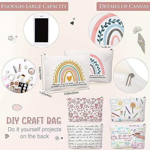 Kajaia Appreciation Gift Bulk with Tote Bag Cosmetic Bag for Teacher Employee Nurse Team Coworker Hr