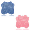 Shower Foot Scrubber, Shower Foot and Back Scrubber with Suction Cups, Shower Silicone Foot Washer for Exfoliating Massage£¨Blue&Pink£©