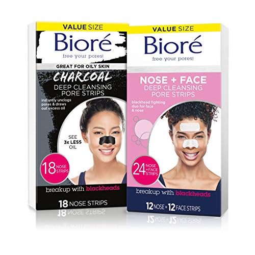 Bior? Nose+Face 24ct Pore Strips with Bior? Charcoal 18ct Nose Strips