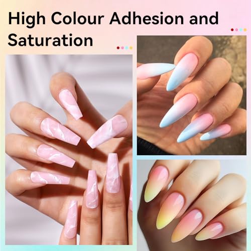 JODSONE 32 Colors Airbrush Gel Nail Polish kit, No Dilution Gel Nail Polish Strong Coverage, Highly Saturated Colors Ideal for at Home Salon Use Girls Gift