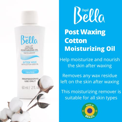 Depil Bella Bundle Kit Waxing Roller, 4 Painless Honey and propolis Roll on Cartridge, Hair removal for Women and men, Sensitive hair, At Home and professional Waxing, Brazilian Bikini, Legs.