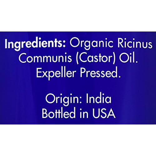 Organic, Castor Oil, Therapeutic Grade, for Constipation ? 100% Pure, Castor Oil, Cold Pressed, Unrefined, in Glass Bottle, for Face, Hair Growth, Eyelashes, by Zongle Therapeutics, 4 OZ