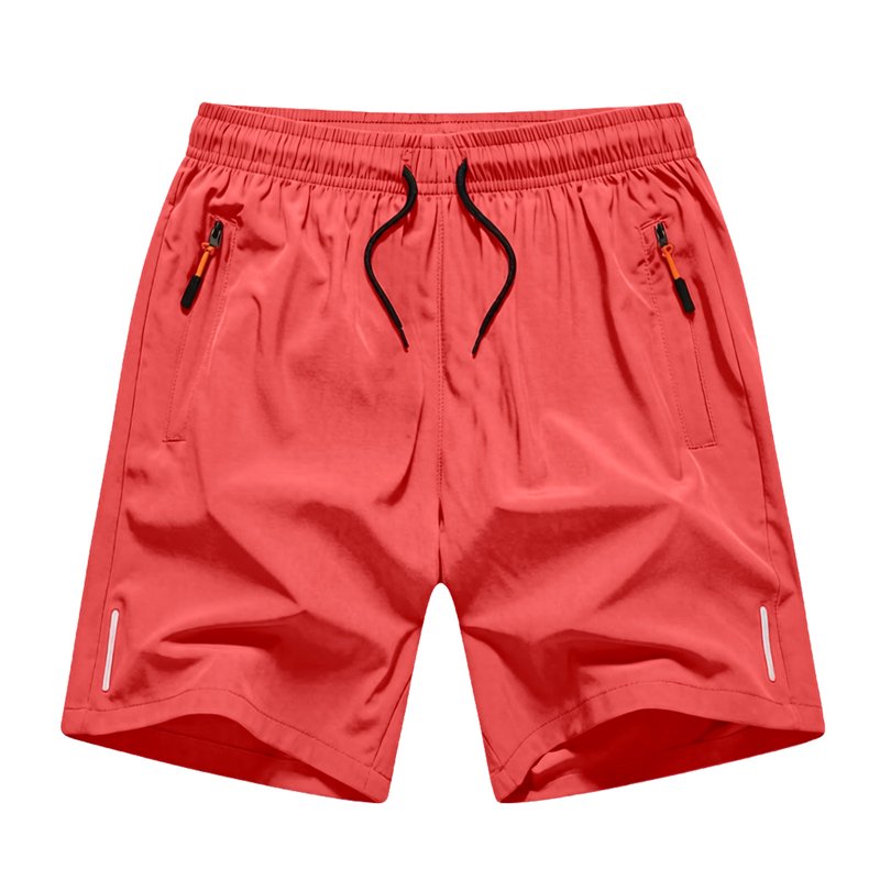 5 Pack Boys Quick-Dry Shorts with Pockets - Elastic Waist Training Athletic Shorts, 3-15Y (Variation: Z5 Khaki MKOSPLRT)