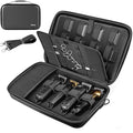 Barber Bags for Hair Clippers and Supplies, Hair Cutting Barber Case Supplies Organizer, Hair Trimmer Organizer for Men Razor Guard Grooming Kits (Case Only)