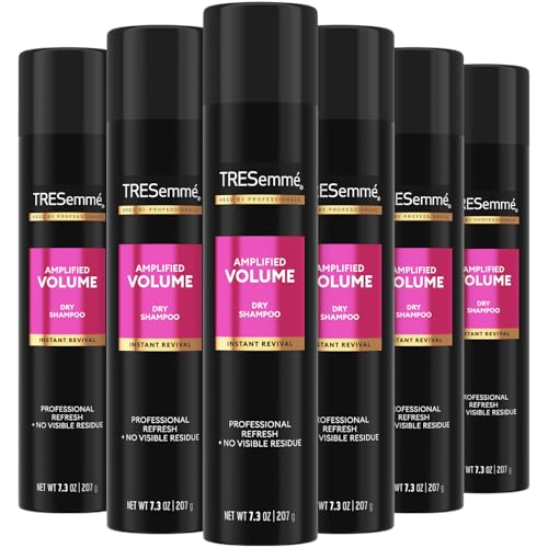 TRESemm? Dry Shampoo Spray, Volume Clean 6-Pack ? Refreshes & Absorbs, Warm Petals, 7.3 Oz Ea