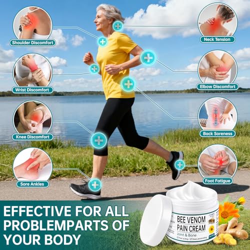 New Zealand Bee Venom Cream for Body Part, 2 PCS Specially Selected Bee Venom Cream, Designed for Daily Care of Back, Neck, Hands, and Feet, Comfortable Care Experience