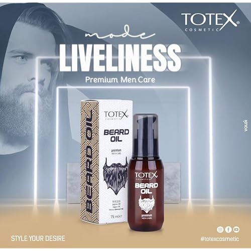 Totex Premium Beard & Mustache Serum Oil Conditioner Anti-Dandruff Men Care 75ml