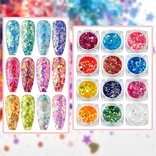 Makartt Nail Decorations Kit with Nail Extension Gel Clear Builder Gel Bundle