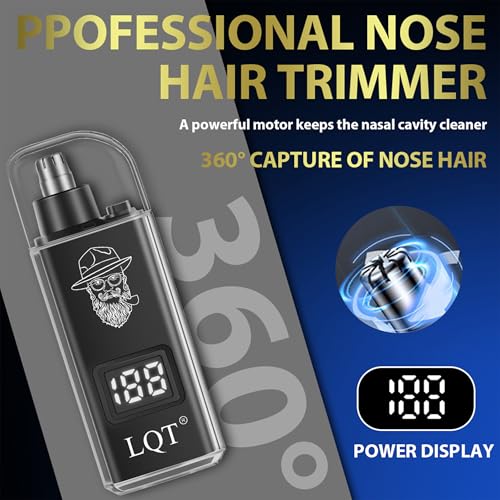 Electric Foil Shaver for Men 3-Piece Grooming Kit with Floating Blades & LED Display, IPX7 Waterproof Wet/Dry Beard Trimmer, Cordless Rechargeable Electric Razor for Travel (Black)