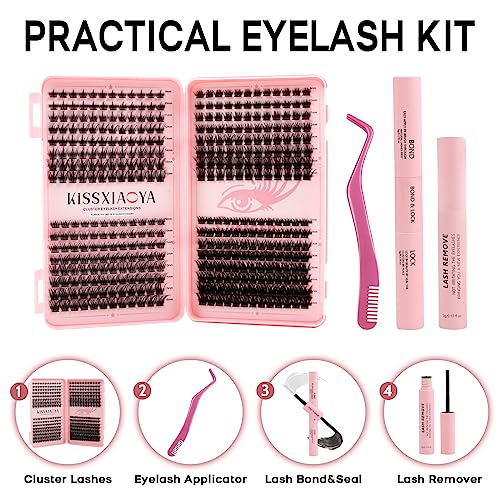 Cluster Eyelash Extension Kit, Extra Large Capacity Set, DIY Individual Lash Extension at Home
