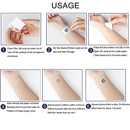 6 Sheets Temporary Tattoos Cross Grace Amazing Temporary tattoo Neck Arm Chest