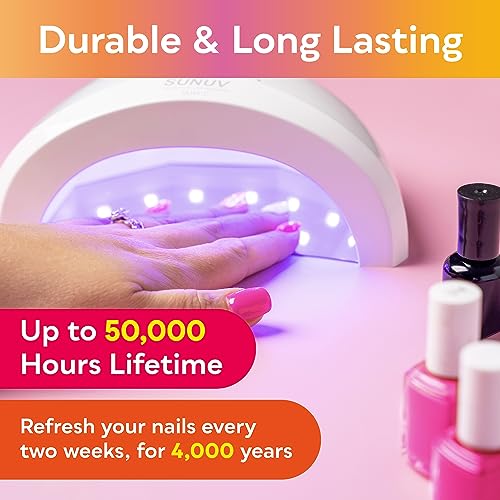 SUNUV UV Nail Lamp, Professional LED UV Light for Gel Nails SUNone 48W 4PCS Cuticle Nippers, Cuticle Pusher with Nail File and Buffer Set