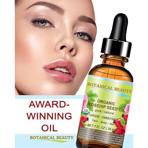 Botanical Beauty Organic ROSEHIP SEED OIL 100% Pure Natural Virgin Unrefined Cold-pressed Carrier Oil 1 Fl Oz 30 ml For Face, Skin, Body, Hair, Lip, Nails, Rich in vitamin C, Vitamin E, Anti-Aging