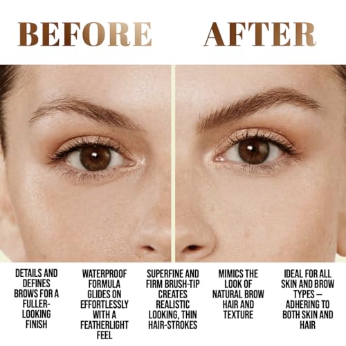 Old Money Brow Marker. Waterproof Eyebrow Microblading Liquid Brow Marker Long-Lasting, Vegan and Cruelty-Free, Creates Natural Looking Brows Effortlessly - 1.2g/0.04 Oz (05 Brown)