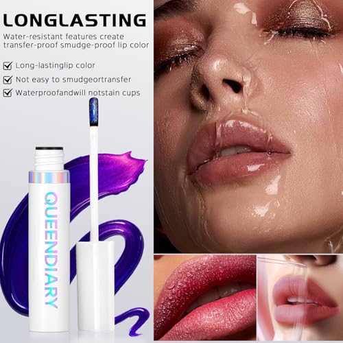 Lip Stain Peel off, Peel Off Lip Stain - Long Lasting Matte Lip Tattoo Transfer Proof Lipstain Infused with Hyaluronic Acid & Vitamin E for All Skin Types Vegan & Cruelty-Free