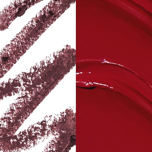 Julep With a Trace Retractable Creamy Long-Lasting Lip Liner, Black Cherry & It's Whipped Matte Lip Mousse, Raspberry Fluff