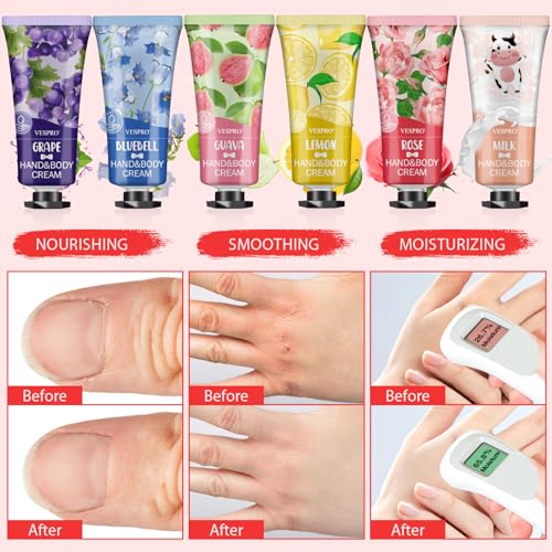 VESPRO 210 Pack Moisturizing Hand Cream Gifts Set, Easter Basket Stuffers, Hand Lotion Travel Size for Dry Cracked Hands, Bulk Hand Lotion for Teacher Gifts, Mom Gifts, Bridesmaid Gifts, Small Gifts