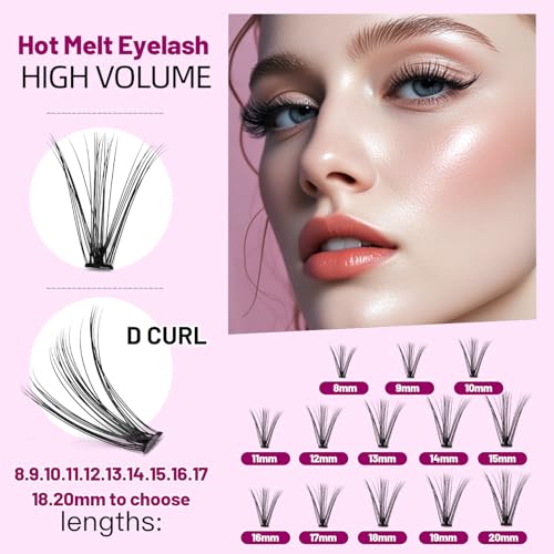 8-22mm to Choose 20D/40D/60D/80D/100D Individual False Eyelashes Makeup Cluster Eyelashes Thickness 0.07mm D Curl Natural long Black Soft 3D Eye Lashes Extensions (20D-12mm)