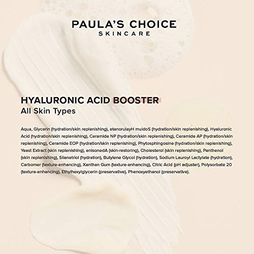 Paula's Choice BOOST Hyaluronic Acid Booster Face Serum with Ceramides, Plumps Fine Lines and Wrinkles, Hydrating Hyaluronic Acid Gel for Dry Skin, Fragrance-Free, 0.5 Fl Oz