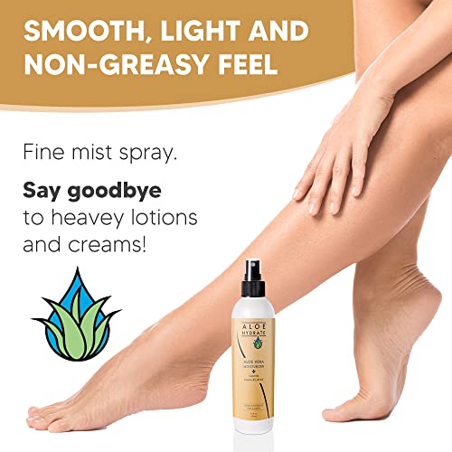 Body Lotion Spray ? Oasis of Moisture Hydrates, Restores, Softens & Protects. Non-Greasy Moisturizer, Body Cream & Hand Lotion ? Aloe vera, Hyaluronic acid, Ceramide, Vitamins & Prebiotics