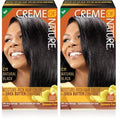 Creme of Nature Moisture Rich Hair Color Kit, C11 Natural Black, 1 Application (Pack of 2)
