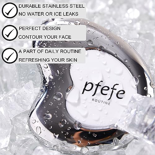 pfefe Stainless Steel Cryo Gua Sha - Gua Sha Facial Beauty Tools - Metal Skin Care Gua Sha for Body SPA Face Neck Eye