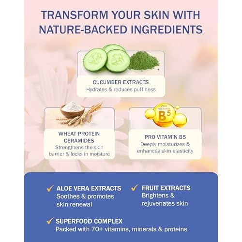 Rosacea Treatment Skincare Face Wash for Women & Men - Gentle Face Cleanser Moisturizer Redness Reducing Skin Care with Aloe Vera, Hyaluronic Acid & Fruit Extracts, Made in USA (8 fl. oz)
