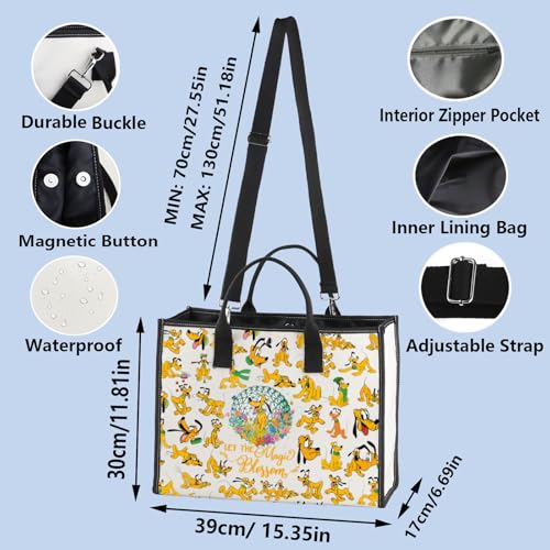 WZMPA Funny Dog Cosmetic Bag Dog Lover Gifts Let The Magic Bloom Makeup Zipper Pouch Bag Cartoon Movie Merchandise (Plu Bloom 2Full-TB)