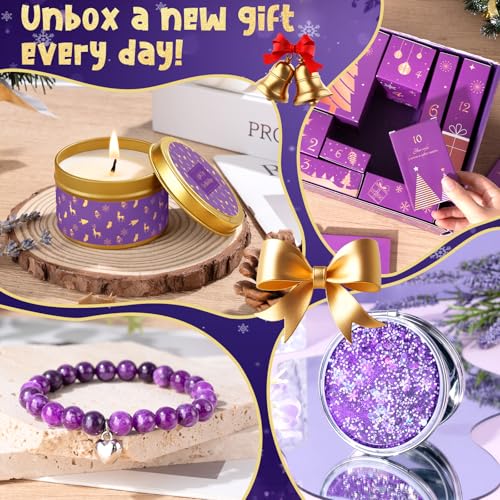 Advent Calendar 2025 for Adult Women - 12 Days of Christmas Advent Calendar for Women, Mom, Wife, Girlfriend, Sister, Her - Unique Lavender Spa Self Care Gifts Basket w/Coffee Mug, Beauty, Bath Items
