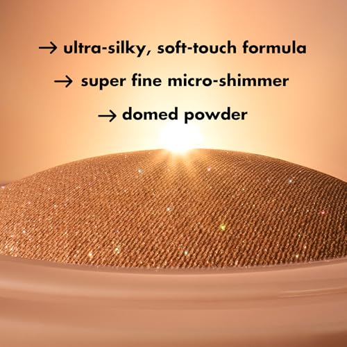 e.l.f. Halo Glow Silky Powder Highlighter, Long-Lasting Luminous Face Finish, Cake-Resistant With Micro-Shimmer, Vegan & Cruelty-Free, Blush Money