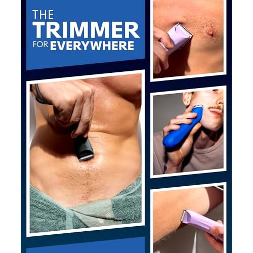 BALLS V3 The Archibald - Body and Bikini Trimmer Women - Wet/Dry, No Cuts, 100% Waterproof, Cordless - Pubic Hair Trimmer for Women and Men with Replaceable Blades