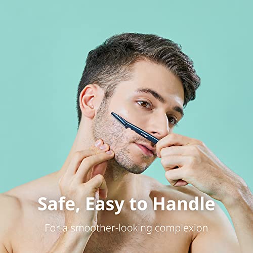Tinkle Dorco Beauty & Grooming Bundle - Tinkle Dermaplaning Tool & Line-Up Razor, Complete Facial Hair Management Kit (12 Blades)