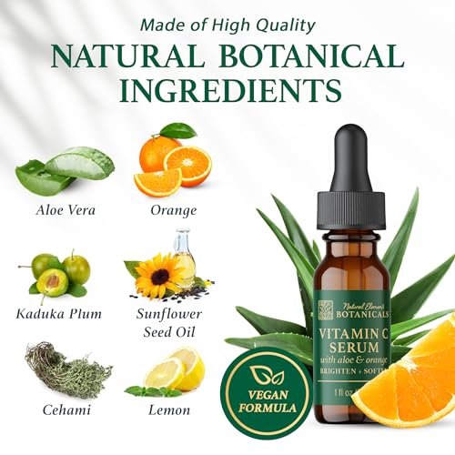 Vitamin C Serum | Super C Serum, Face Serum for Dark Spots, Fine Lines, Wrinkles & Dark Circle Remover | Vitamin E, & Hyaluronic Acid | Boost Collagen