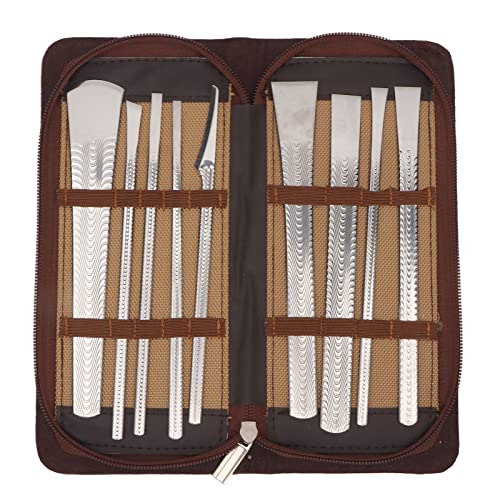 Pedicure Knife Set, Pedicure Knife Tools Kit 9PCS, Professional Stainless Steel Dead Skin Horny Remover Foot Scraper Ingrown Toenail Removal Kit for Feet Care