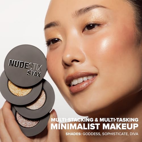 Nudestix STAX All Over Color Blush Balm ? Multi-Use Cream Blush for Cheeks, Eyes & Lips with Soft Matte Finish