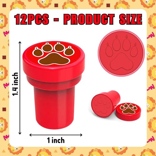 36PCS Lion Party Favors - 24PCS Pre-Cut Temporary Tattoos & 12PCS Stamps - Ideal Safari Jungle Animal Themed Birthday Card Decorations Supplies Goodie Bag Kids Gifts Classroom Rewards Prizes