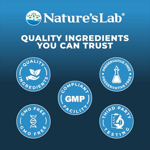 Nature's Lab Hyaluronic Acid with Biocell Collagen and MSM - Skin Hydration, Joint Health - 60 Capsules (20 Day Supply)