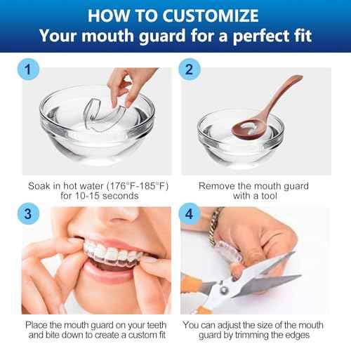 Mouth Guard for Grinding Teeth at Night, Night Guards for Bruxism, Mouthguards for Grinding of Teeth Nighttime, Dental Bite Guard for Adults of Clenching Teeth, 8 Pack with 12 Cleaning Tablets